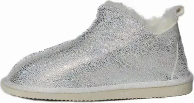 Produktbild von Lammfell Hausschuhe - CINDERELLA GLITZER - Schuhgröße: EUR 37 | Farbe: Weiß
