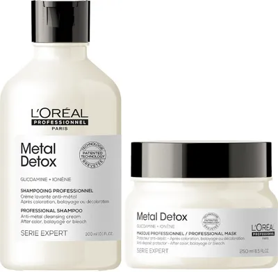 Zdjęcie produktu dla Loreal metal detox szampon 300ml + maska 250ml