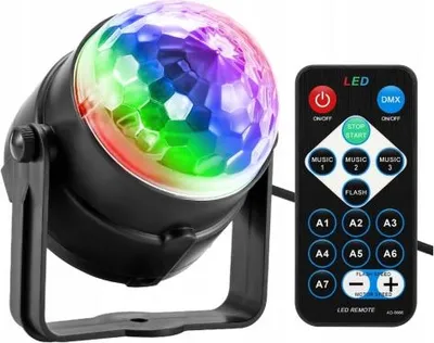 Zdjęcie produktu dla projektor, kula disco z pilotem 50 9559