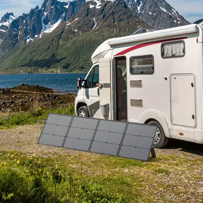 Productafbeelding van Zonnepaneel - Draagbaar Zonnepaneel - Opvouwbaar Zonnepaneel - Powerbank Oplader - Camper Zonnepaneel