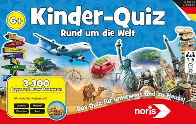 Produktbild von Noris Spiele Kinderquiz Rund um die Welt; 606011630