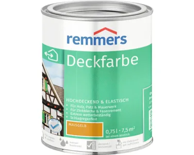 Produktbild von Remmers Deckfarbe maisgelb 0,75 l, Holzlack