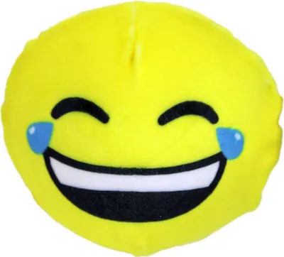 Produktbild von Tränenlachender Smiley Quetschball aus Plüsch - ca. 9 cm