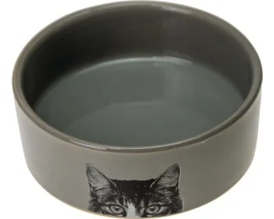 Produktbild von Karlie Katzennapf I - Katzennäpfe - Keramik - Grau - 250 ml - 11,5x4x4 cm