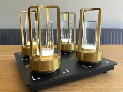 Lanta Gold Gastro-Tischleuchte 4er Set Produktbild 1