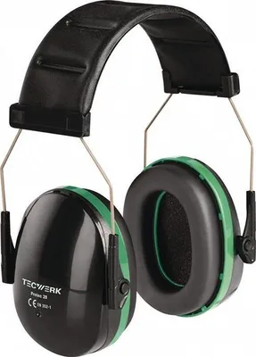 Image de Casque de protection SAFELINE VI EN 352-1:2020 SNR 30 dB, arceau rembourré, coques fines