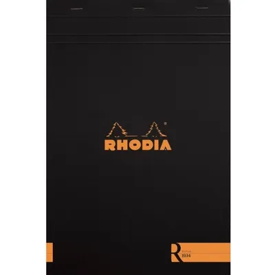 Produktbild von Rhodia Notizblock A4 geh blank 80Bl sw