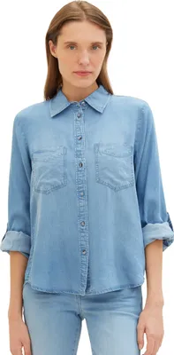 Produktbild von TT Denim TT Women blouse denim look - 88 > 1041221 > 10113 uni O24-0019006