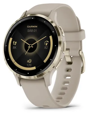Zdjęcie produktu dla Smartwatch GARMIN Venu 3S w kolorze beżowym, 1,2"