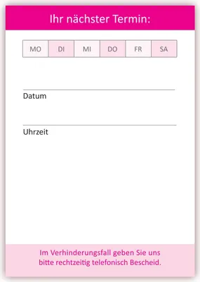 Produktbild von Premium Terminblock Neutral Magenta (48 Stück) - (TBL-515) Hochwertige Terminblöcke im neutralem Design für Ihre Kundentermine mit je 50 Terminblättern pro Block