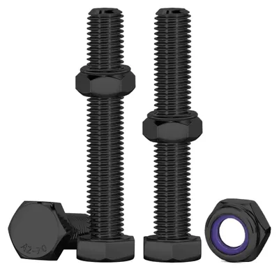 Imagen del producto de Juego de 10 tornillos y tuercas de acero inoxidable M6 x 60 mm