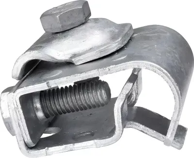 Obrázek produktu pro Kathrein ZEK 111, Zemnicí svorka, Pozinkovaná ocel, Stříbrná, DIN EN 62561-1 (VDE 0185-561-1), 60 mm, 35 mm