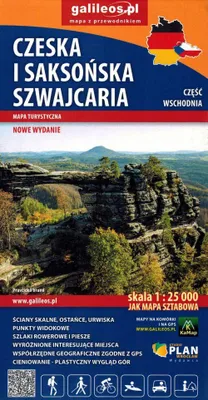 Produktbild von Tschechische und Sächsische Schweiz, Ostteil 1:25.000. Touristenkarte. Ausgabe 2026/2027. Galileos