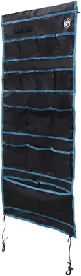 Obrázek produktu pro Černá a modrá úložná taška z oxfordské tkaniny, rozměry 125 x 48 cm, vhodná do ložnic a do skříní