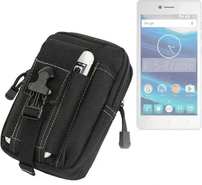 Produktbild von K-S-Trade Gürtel Tasche kompatibel mit Qilive Q7 5 Gürteltasche Holster Schutz Hülle Handy Hülle Smartphone outdoor Handy-Hülle schwarz