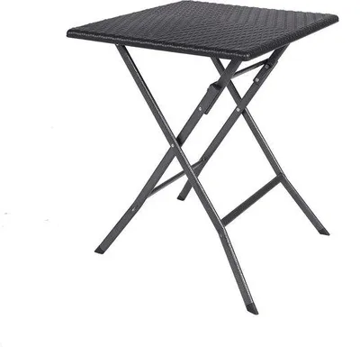 Produktbild von Famanu Gartentisch – Faltbar und wetterfest – Rattan-Optik