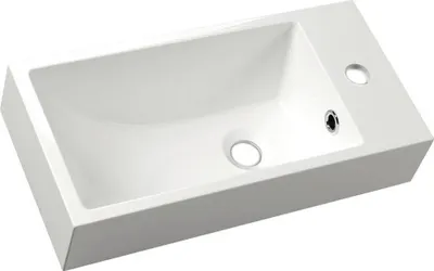 Produktbild von Sapho ARIANA Gussmarmor-Waschtisch 50x25cm, rechts, weiß