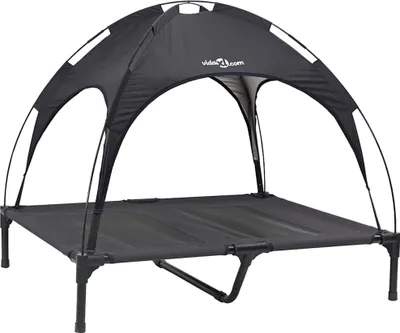 Produktbild von vidaXL Hundebett Schwarz 92 x 77 x 82,5 cm Stahl