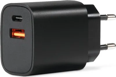 Produktbild von TechniSat USB Netzteil - 2 Port Schnellladegerät, USB-C (30W) und USB-A (QC18W)