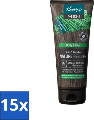 Produktbild von Kneipp - Duschgel - Men - Natürliches Gefühl - 2-in-1 - 200 ml - Vorteilspack - 15 Stücke