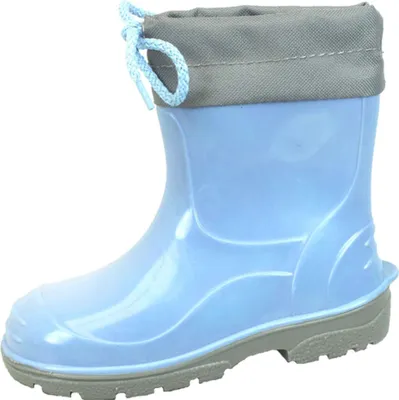 Produktbild von Bockstiegel Kimmy Gummistiefel in Übergrößen Blau 10021_14 hellblau/grau große Kinderschuhe