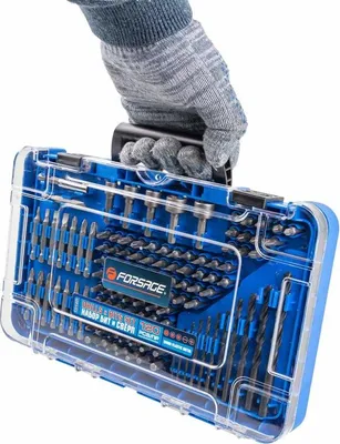 Produktbild von Bohrer- und Bitset (120 Stück, im Kunststoffkoffer)