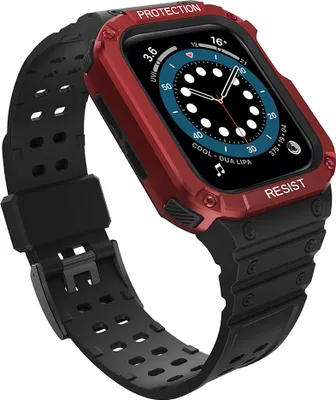 Obrázek produktu pro Ochranný řemínek s pouzdrem pro Apple Watch 7/6/5/4/3/2/Se 41/40/38Mm černý