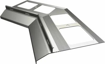 Produktbild von Renoplast Aluminium Traufprofil K20 Harzböden, Innenecke 135°, Grau