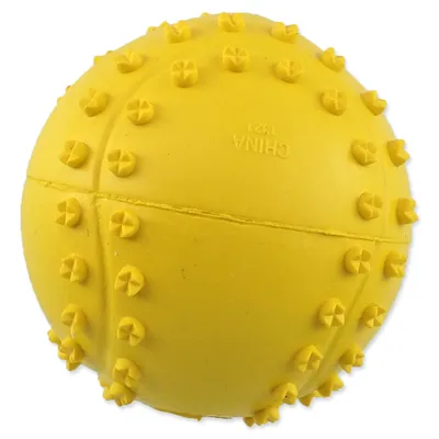 Obrázek produktu pro Hračka Dog Fantasy míček tenis s bodlinami pískací mix barev 6cm