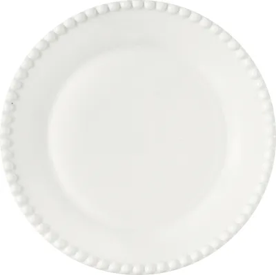 Produktbild von Kuchenteller TIFFANY WHITE weiß rund D. 19cm aus Porzellan Easy Life