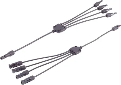 Produktbild von S/CONN maximum connectivity PV4 T-Adapterkabel Set, 4/1, 4mm², schwarz/schwarz, 30cm (02-21034)