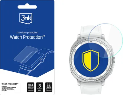 Produktbild von Hybridglas für Galaxy Watch 8 Classic 46 mm, 3mk Watch Protection, 3 Stück