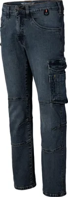 Produktbild von HERO by John Medoox CALGARY DENIM BASIC WORKWEAR Herren Arbeits-Cargojeans Regular Fit 48 indigo wash