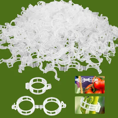 Productafbeelding van Plantclips, 300 stuks, 3x3x1 cm, geschikt voor groenten en klimplanten, plantensteun voor tuin en balkon