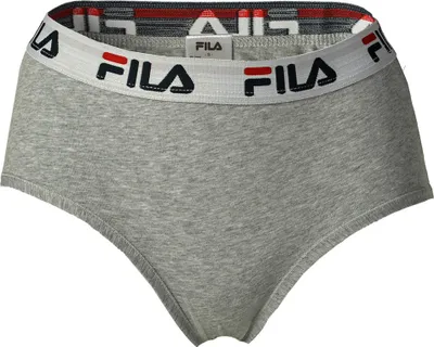 Immagine prodotto di Slip hipster da donna FILA - Pantaloni, cintura con logo, cotone elasticizzato, tinta unita, XS-XL Grigio L
