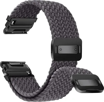 Image de INF Bracelet Tressé en Nylon Élastique à Boucle Magnétique pour Garmin Fenix Gris 20 mm