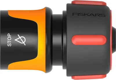 Zdjęcie produktu dla Fiskars 1027082, Przyłącze węża, 3/4", Czarny, Pomarańczowy, Czerwony