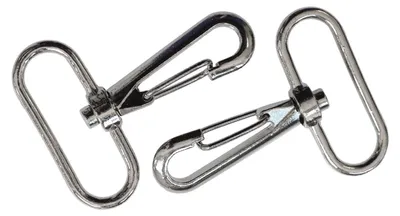 Metall Karabinerhaken, silberfarben 38x58 mm