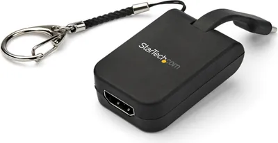 Produktbild von STARTECH.COM Tragbarer USB-C auf HDMI-Adapter mit Quick-Connect-Schlüsselanhänger
