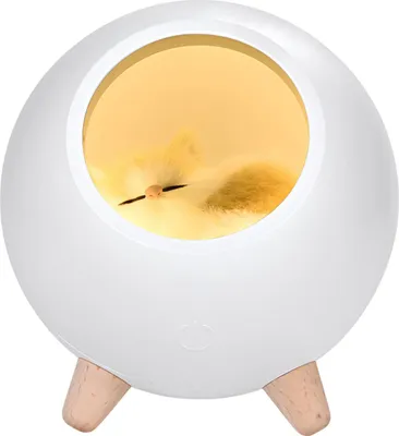 Image de TechKidz, veilleuse modèle Sleepy Cat, blanc