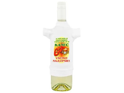 Obrázok produktu pre Tričko na fľašu k šesťdesiatke