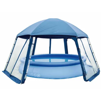 Produktbild von Blue Bay PH-03, Pool-/Whirlpool-Kuppel, Blau, Weiß, Fiberglas, Edelstahl, Überirdischer Pool, Aufblasbarer Pool, Rund, 4 m