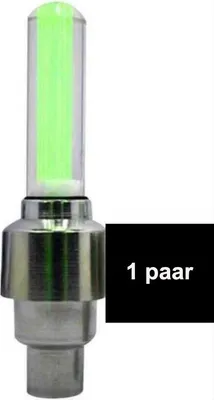 Productafbeelding van CHPN - Fietsverlichting - Ventielverlichting - Wielverlichting - 2x LED spaaklampjes - voor kinderen - Verlichtingssets voor fietswielen - Groen