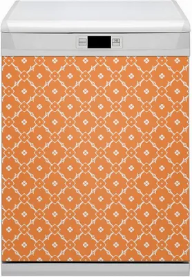 Obrázek produktu pro Magnetická fólie na magnety do myčky Magnety do myčky nádobí 60x80 cm dekor - Oranžové květy