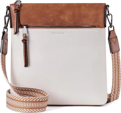 Produktbild von Mittelgroße Damen Umhängetasche aus Veganleder mit RFID, Crossbody Bag