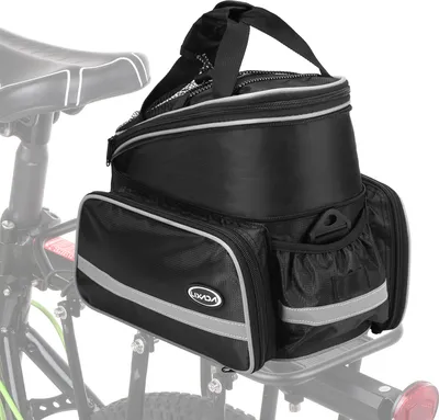 Produktbild von Lixada wasserdichte Fahrrad-Ruecksitztasche Fahrrad-Kofferraumtasche Fahrrad-Packtasche Umhaengetasche mit Regenschutz