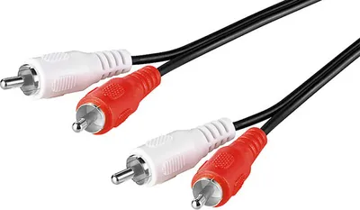 Produktbild von Wentronic 37071, 10m, 2 x RCA, 2 x RCA