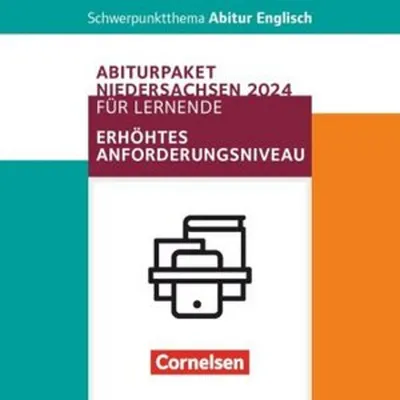 Obrázok produktu pre Abiturpaket Schwerpunktthema Englisch - Zentralabitur Niedersachsen 2024 - Erhöhtes Anforderungsniveau