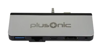 Produktbild von ALLNET PSUC0165 - USB 3.2 Gen 1 (3.1) Typ-C - 3,5 mm - HDMI - RJ-45 - 3.2 Gen 1 - USB-Hub - 1 Anschluss - Gigabit-Ethernet (1 Gbps)