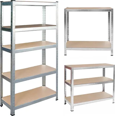 Obrázok produktu pre Kovová polica na uskladnenie, 150 x 75 x 30 cm - Humberg HR-810